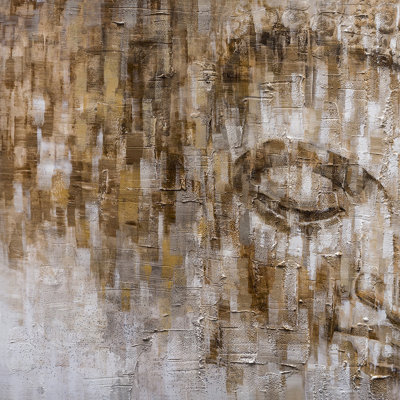 " Abstract Brown Buddha " Painting Print