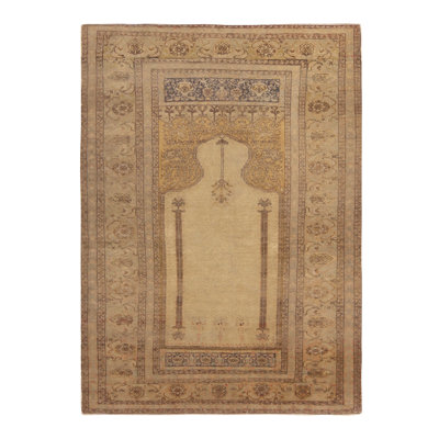 One-of-a-Kind 4'2" X 5'9" Hand Knotted Area Rug