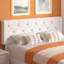 Structure de lit tapissier en velours blanc avec tête de lit Diamond-205811839-244762605