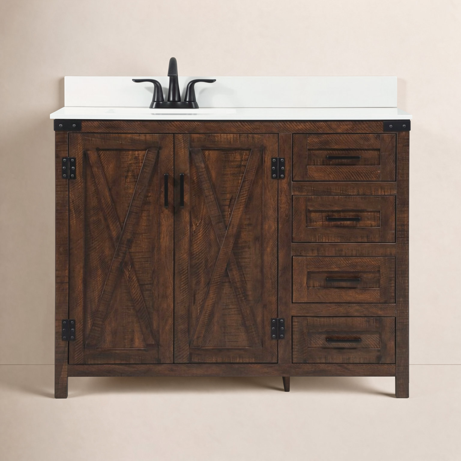 Slayton 42'' Single Bathroom Vanity, Expresso