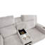 Canapé inclinable confortable, revêtement en fausse fourrure, style moderne pour le salon