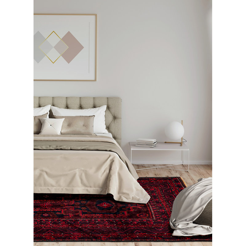 Tapis rouge Teimani 4 pi 8 po x 8 pi 11 po