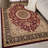 Shiflett Oriental Burgundy/Mustard/Black Area Rug-1756067252