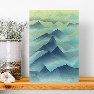 Contemporary Art Geometric Abstract Contemporary Landscape Nature Wall Art by Angelo Cerantola - Wrapped Canvas Print
