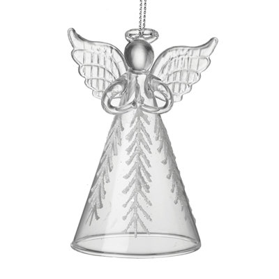 8cm Glass Hanging Figurine Ornament