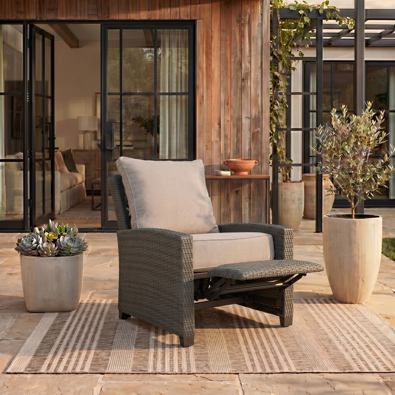 Fauteuil inclinable Landon, Gris, Gris clair