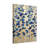 Plants &Flowers Blue Flowers On Gold Background