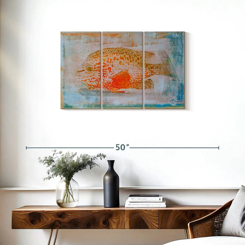 Brampt Orange Sunfish, 20" H x 33" W