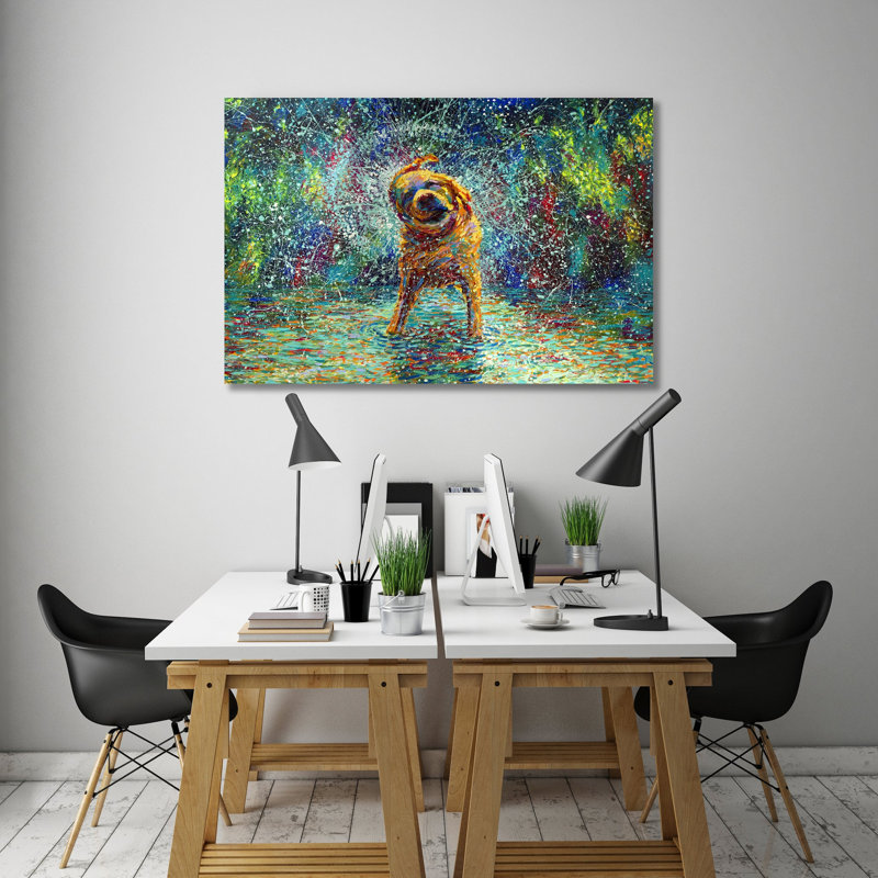 Reproduction sur toile tendue « Shakin Jake », H 16 po x l 24 po x P 1,5 po
