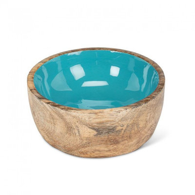 Bol décoratif bleu brillant