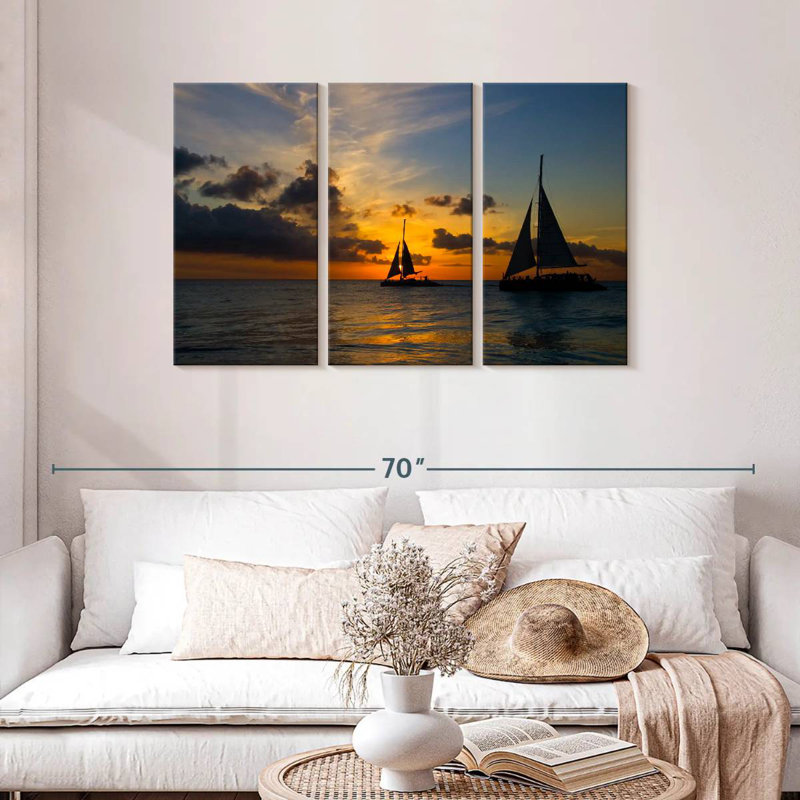 Mehar Ocean Horizon Sailboats, 28" H x 45" W