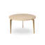 Travertine Round Nesting Coffee Table Set