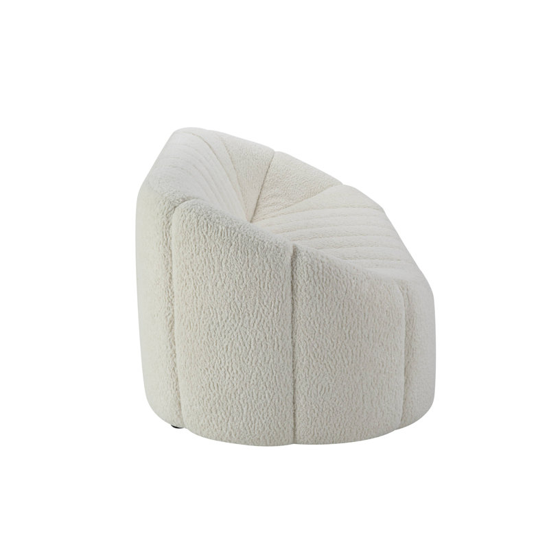 Osmash White Sherpa Sofa