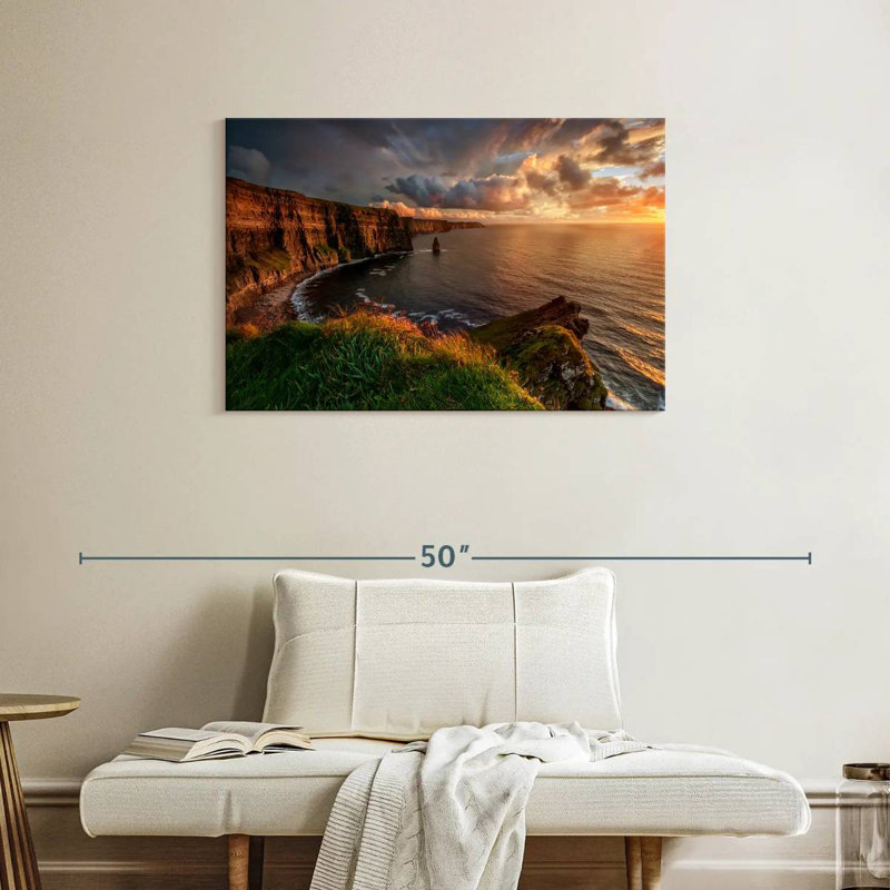 Senne Cliffs Of Moher Before Dark, 24" H x 36" W