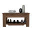Table de rangement, quatre pieds, tablette inférieure