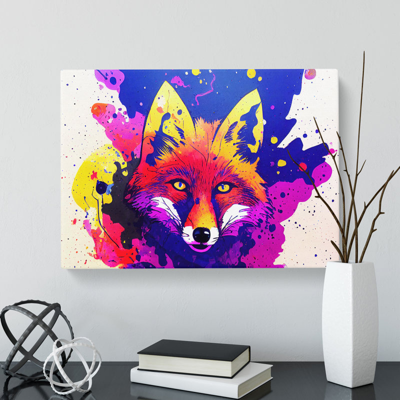 Fox Splash Vol.1 Abstract - Wrapped Canvas, 40cm H x 60cm W x 3cm D