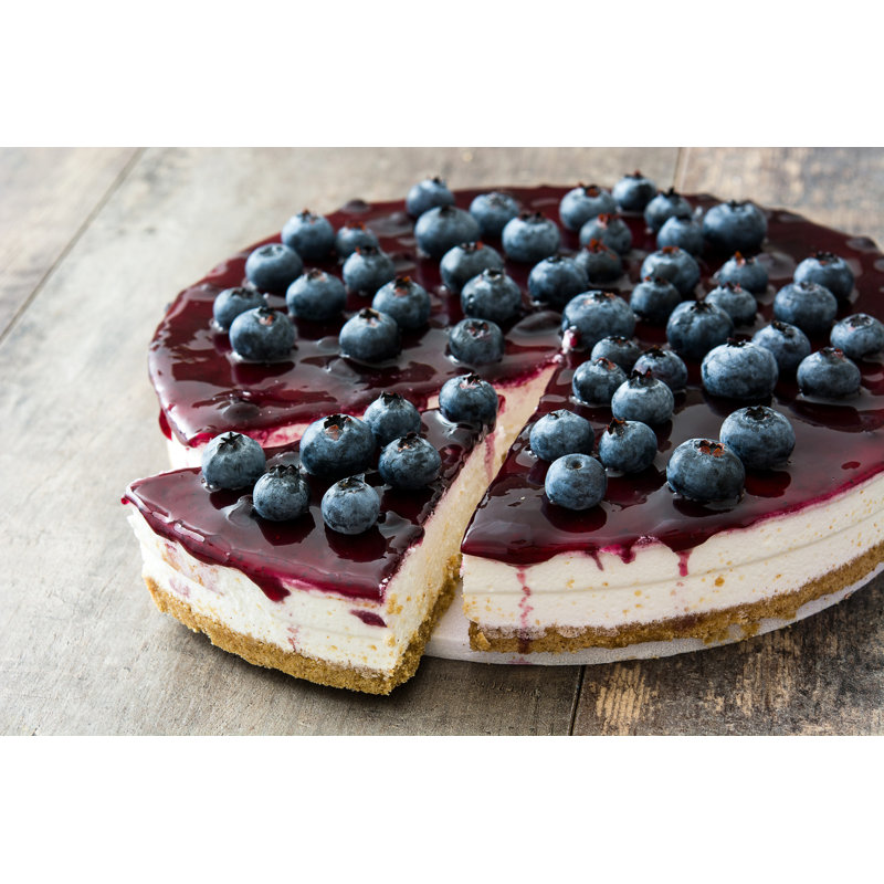 Blueberry Cheesecake - Photographie sur toile tendue, H 32 po x l 48 po