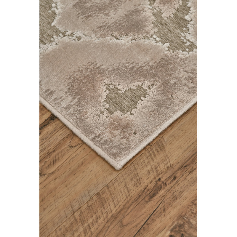 Tapis décoratif gris Ledesma, Tapis de couloir 2 pi 6 po x 8 pi