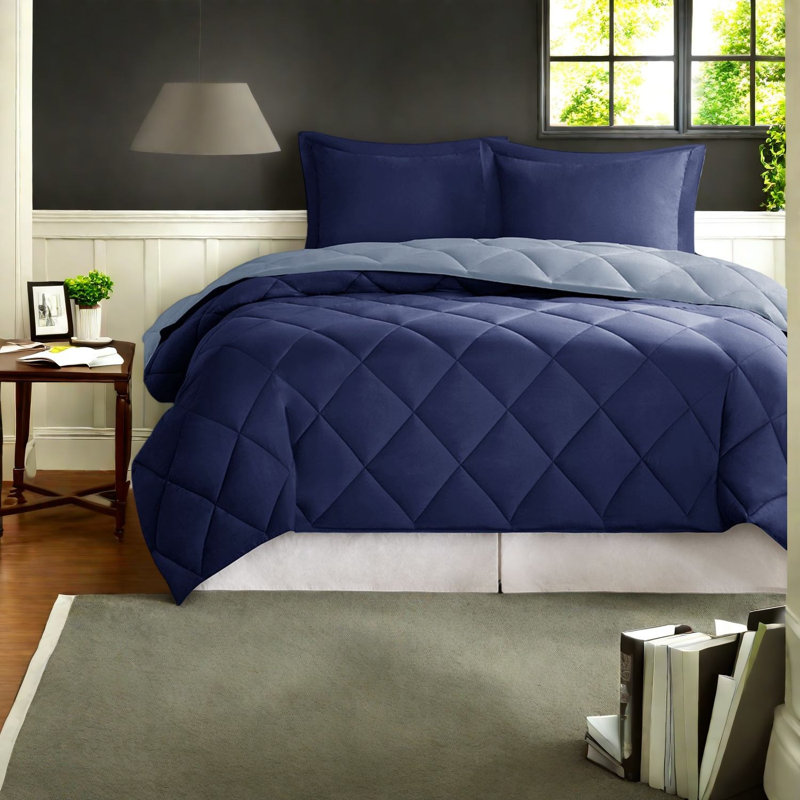 Ensembles de literie réversibles Scotchgard, polyester grand lit, confort moderne