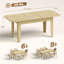 Table de salle à manger extensible de 55 à 71 po pour 4 à 6 personnes, table de cuisine ovale extensible Farmhouse, bords ronds, peu encombrante pour le dîner, salon, petites cuisines, chêne