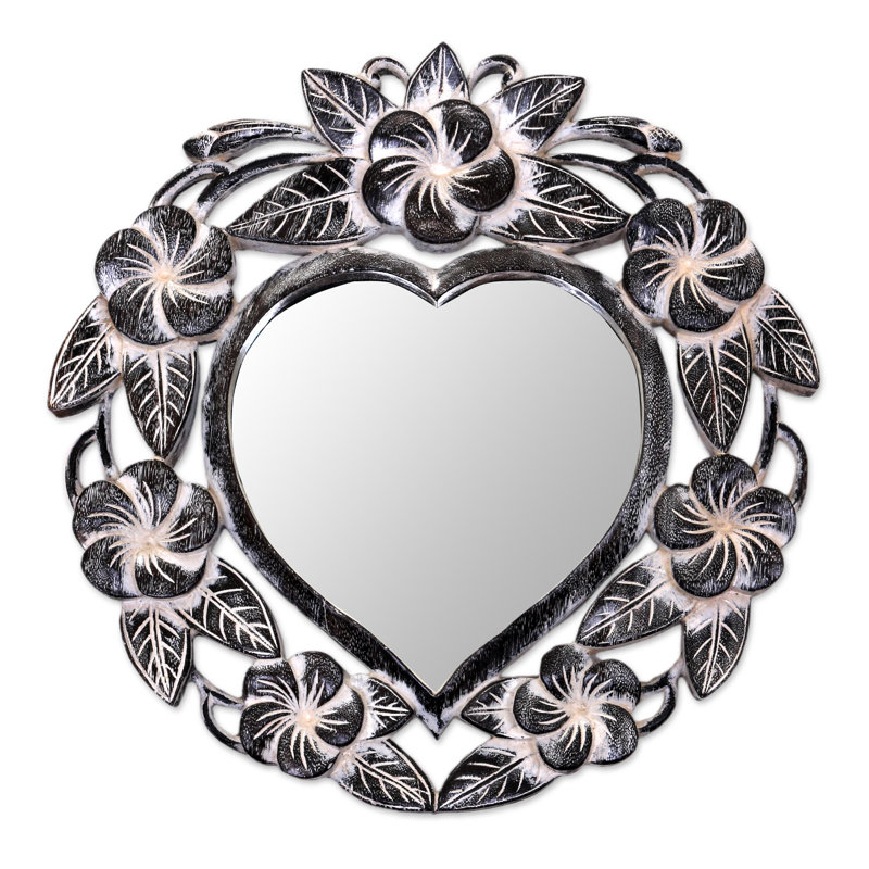 Miroir mural Truesdell Frangipani, Noir antique