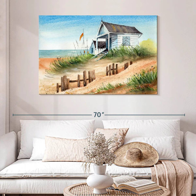 Lilie Beach House, H 32 po x l 48 po