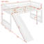 Lit mezzanine simple avec glissoire et échelle-2003330388