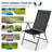 Set Of 2 Adjustable Portable Patio Folding Dining Chair Recliners
