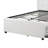 Gracious Wooden Full Bed With Trundle And SQU Tufted HB, White