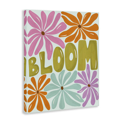 Art floral sur toile Bloom Floral Energy par Aralma
