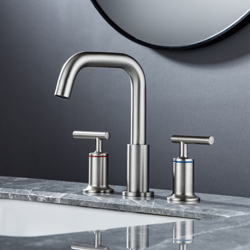 2-handle Bathroom Faucet, Brushed Nickel
