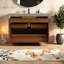 Meuble-lavabo compact compact avec faux lavabo en marbre pour petits espaces