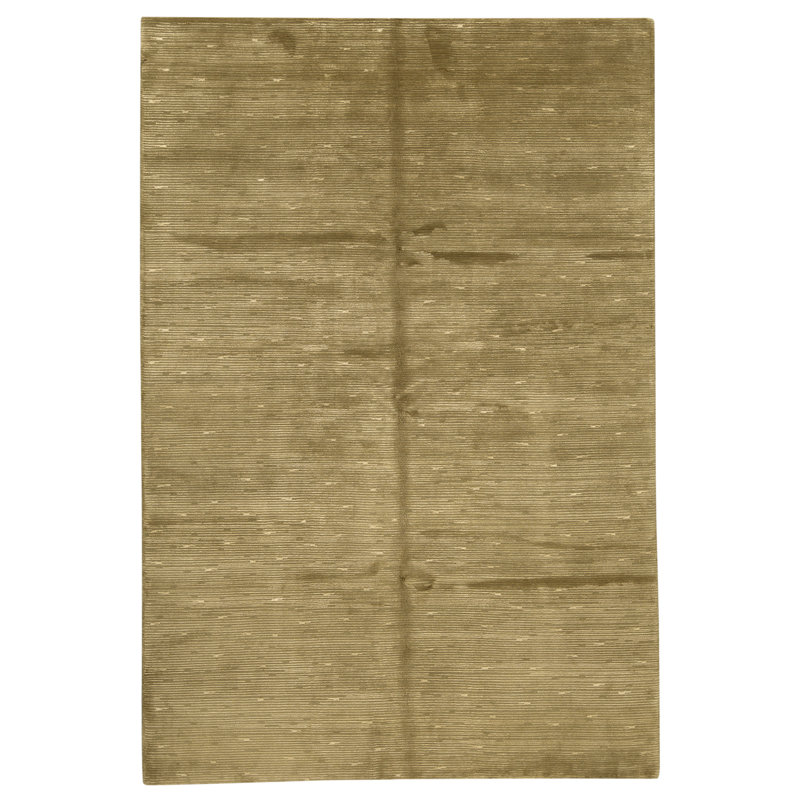 Hand Knotted Area Rug in Gold