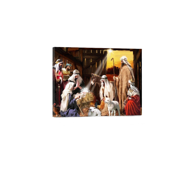 Art mural sur toile sans cadre debout 24 po x 18 po