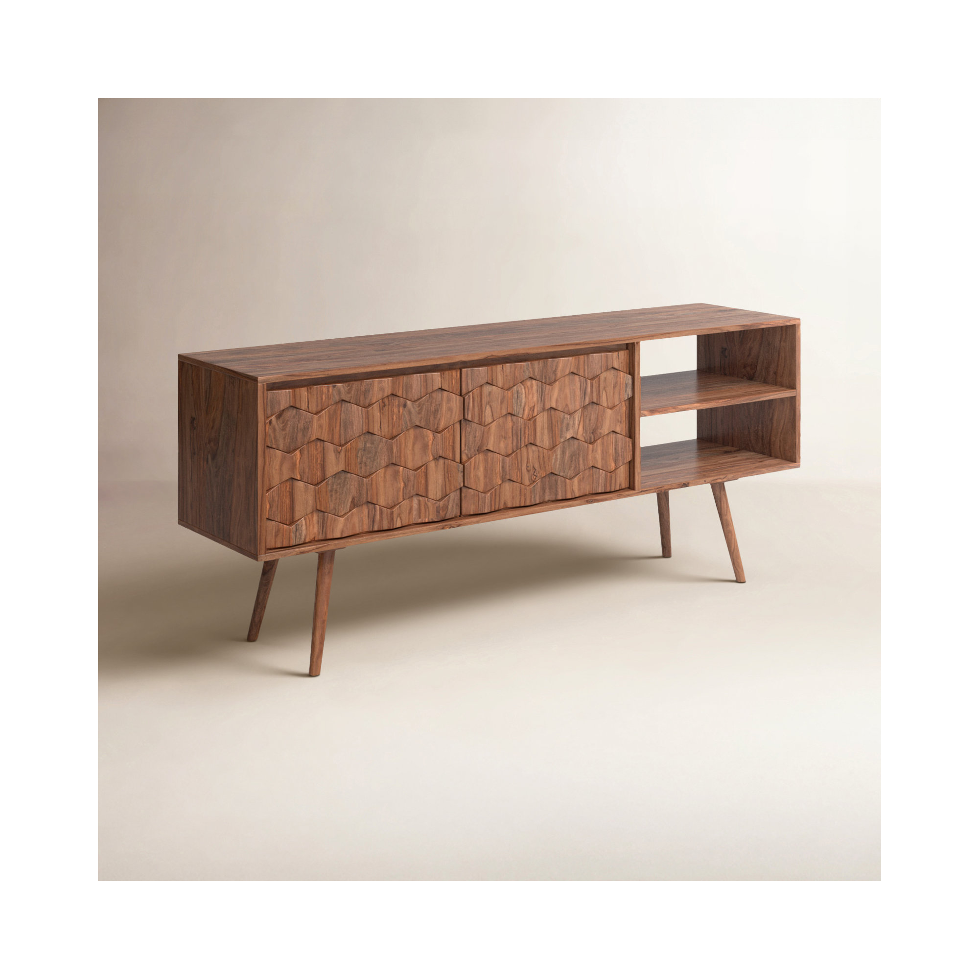 Alice 57'' Media Console, Natural