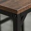 Table de salle à manger rustique brune 5, industrielle, peu encombrante pour la cuisine et le pub