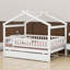 Lit maison avec lit gigogne-1950363306