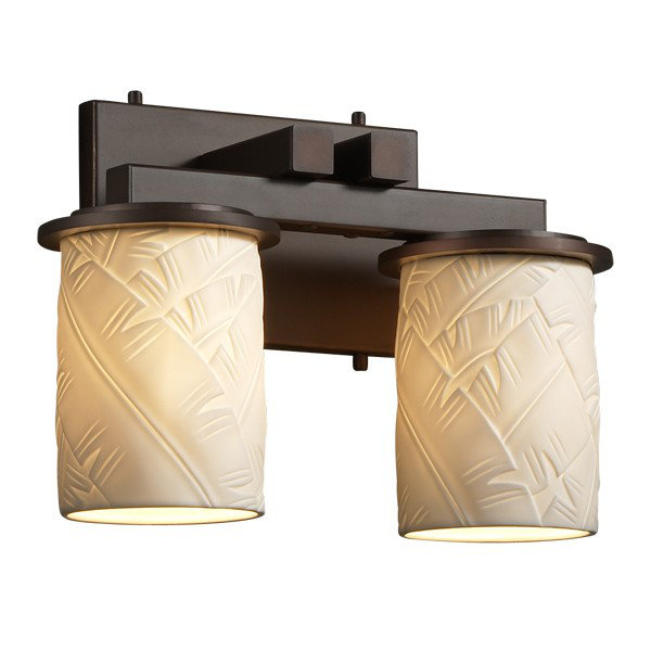 Éclairage pour meuble-lavabo 2 lumières Katya, Noir mat, Cascade