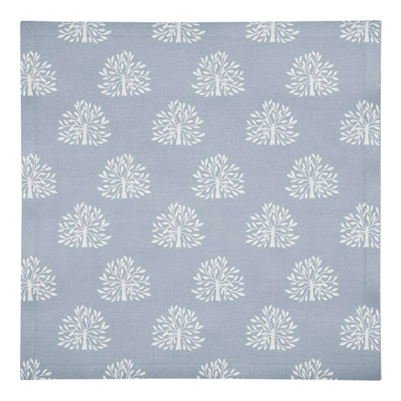 Cotton Floral Rectangle Napkin, Blue