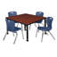 Ensemble de table de salle à manger et de chaises Kee-73412831-73412821-93832723