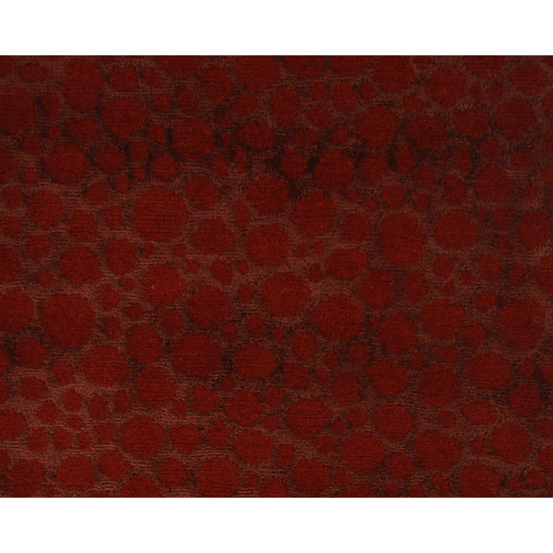 Moondrops Red Laquer Area Rug in Red, Rectangle 10' x 14'