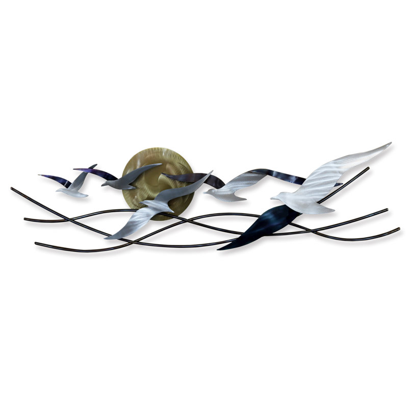 Handmade Coastal Landscape & Nature Wall Decor on Metal