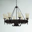 Eastbourne 8 - Light Waggon Wheel Chandelier
