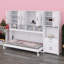 Lit escamotable mural avec placard, tiroirs et bureau Murphy
