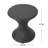 Outdoor Multi-brown Wicker Hourgla Side Table