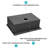 Gunmetal Black Drop In Kitchen Sink