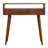 Curved Chestnut Console Table