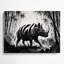 Faune, art mural gris en métal Tapir-2102700404