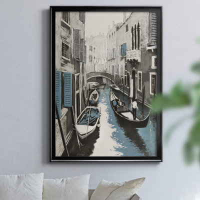 "Venise II" par J Paul - reproduction d'art sur toile encadrée