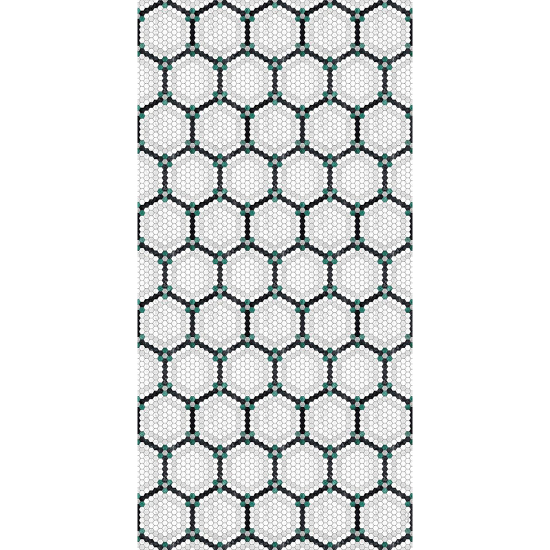 Harritage Easy to clean Vinyl Rug, Rectangle 3' x 5'